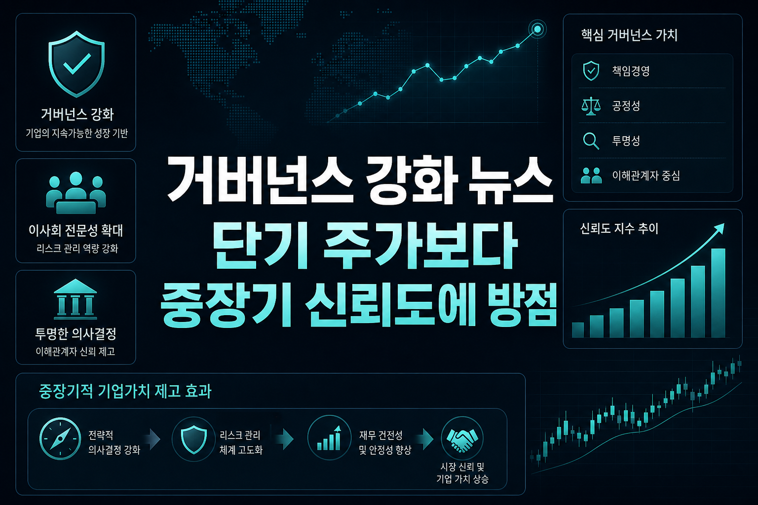 거버넌스 강화 뉴스, 단기 주가보다 중장기 신뢰도에 방점