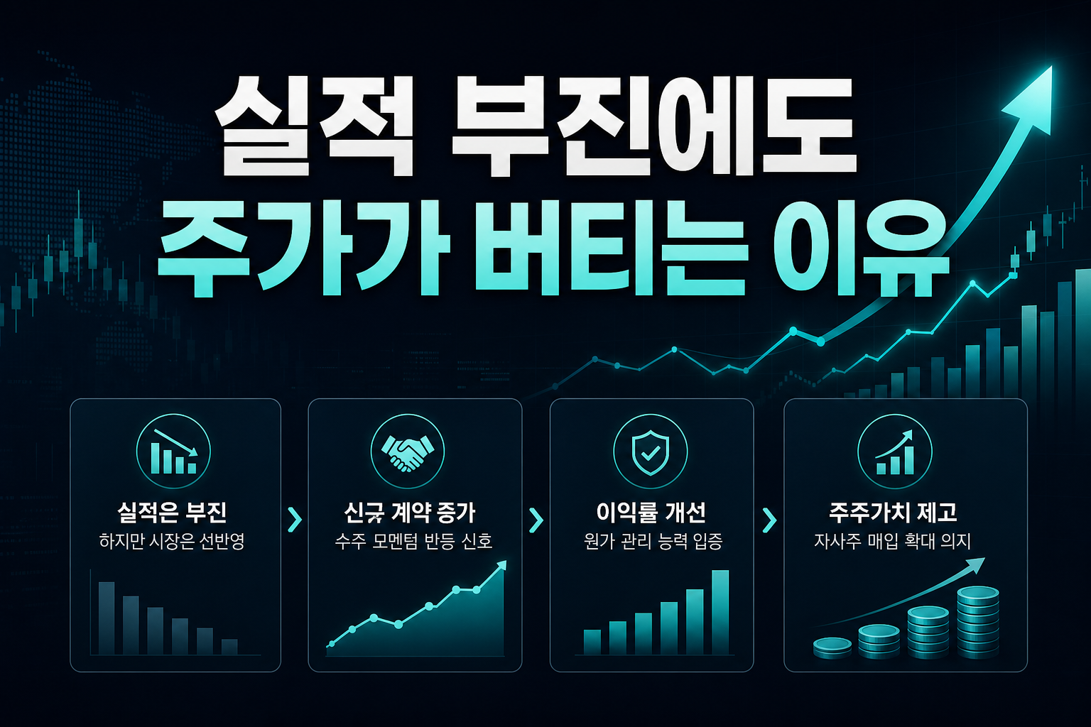 실적 부진에도 주가가 버티는 이유