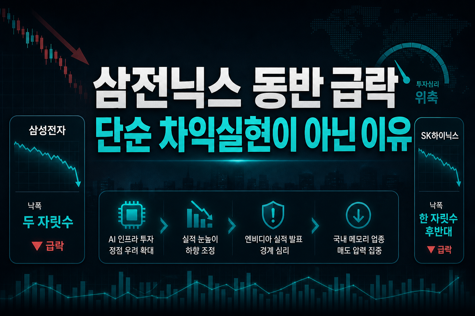 삼전닉스 동반 급락, 단순 차익실현이 아닌 이유