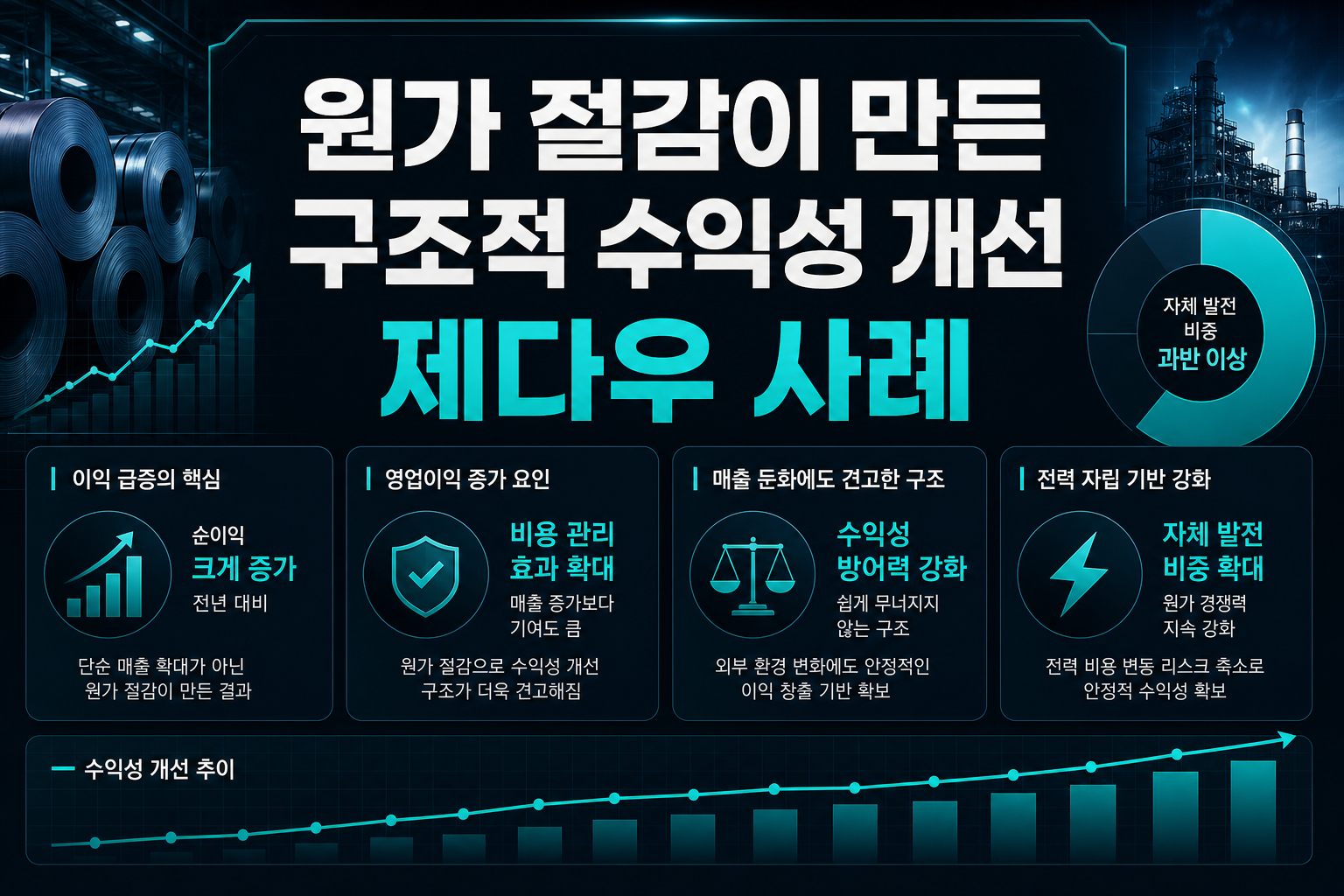 원가 절감이 만든 구조적 수익성 개선, 제다우 사례
