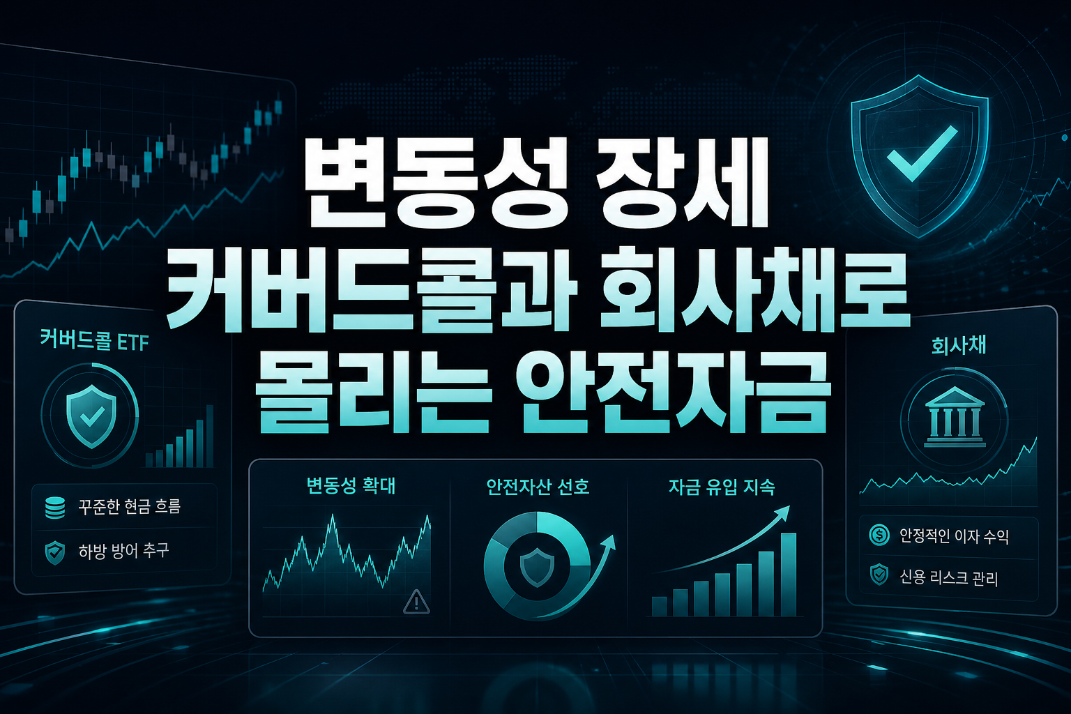 변동성 장세, 커버드콜과 회사채로 몰리는 안전자금