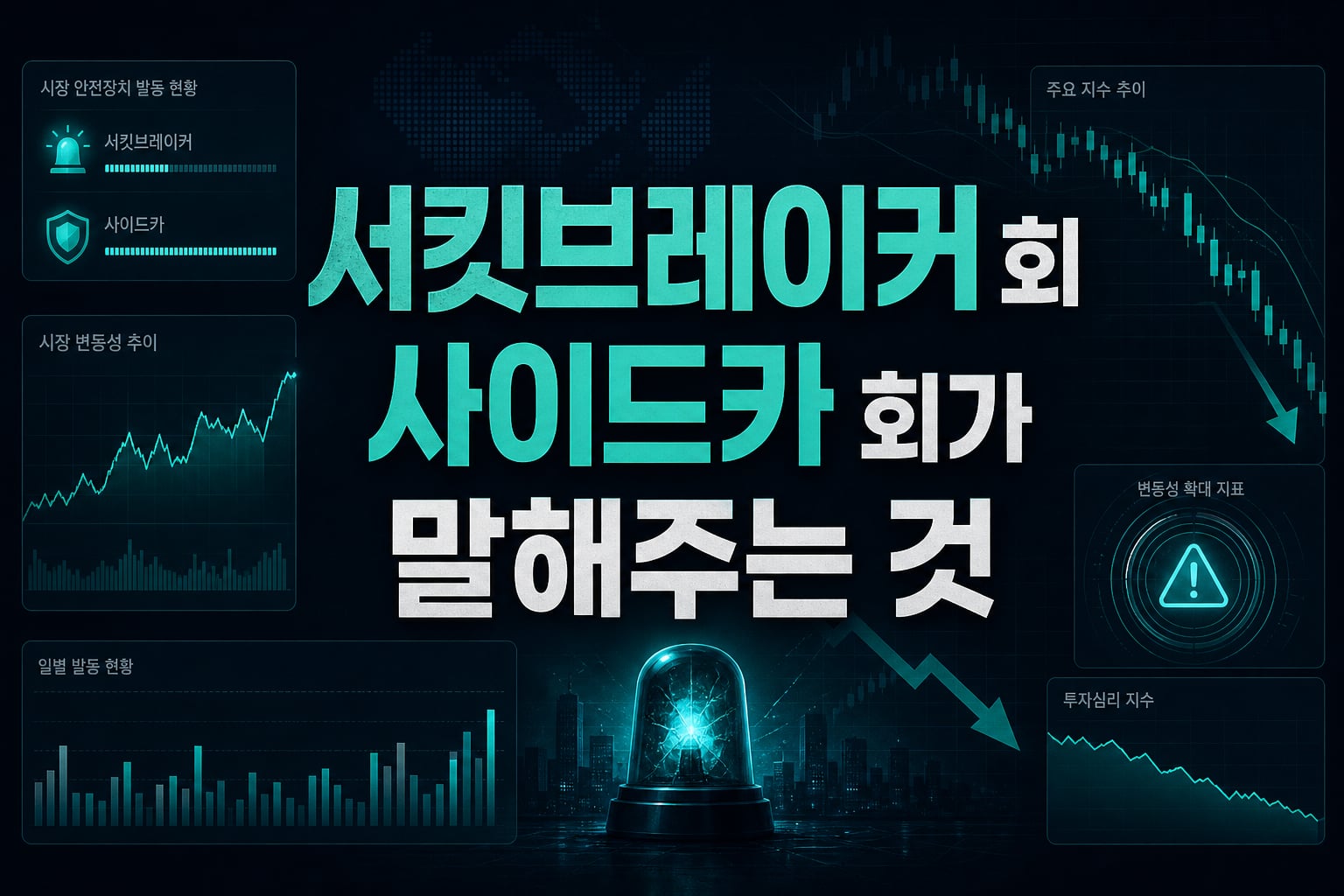 서킷브레이커 4회, 사이드카 23회가 말해주는 것