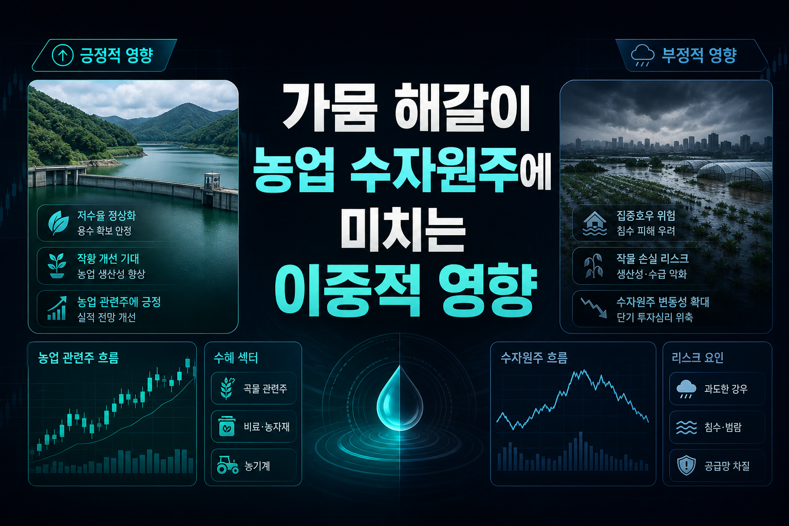 가뭄 해갈이 농업·수자원주에 미치는 이중적 영향