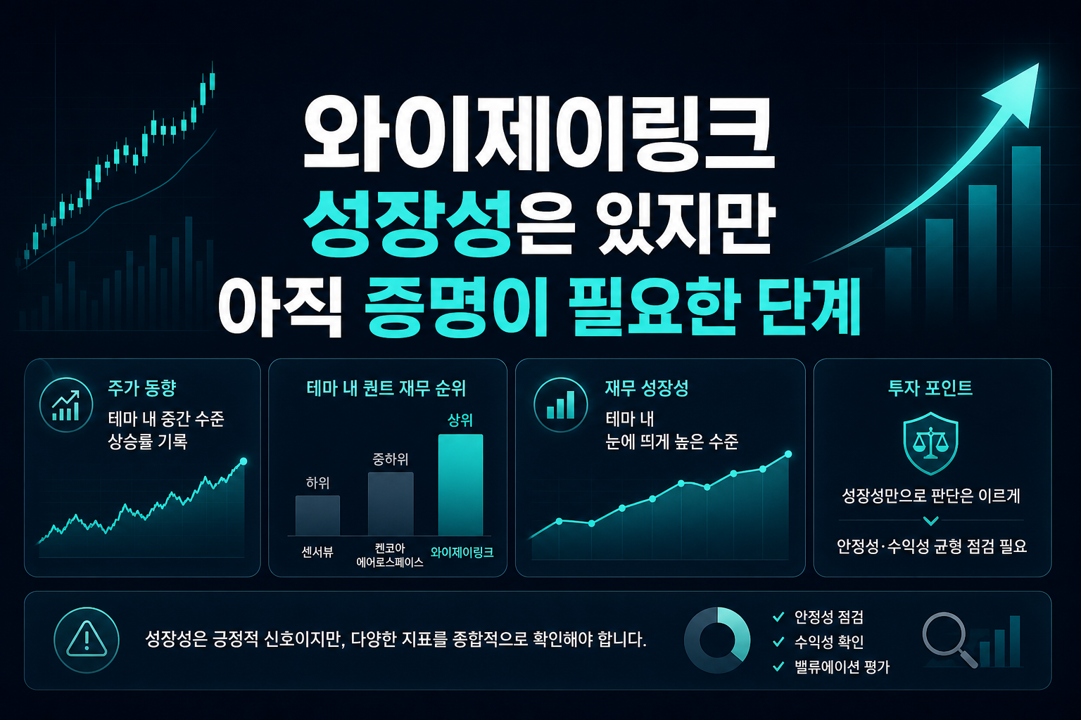 와이제이링크, 성장성은 있지만 아직 증명이 필요한 단계