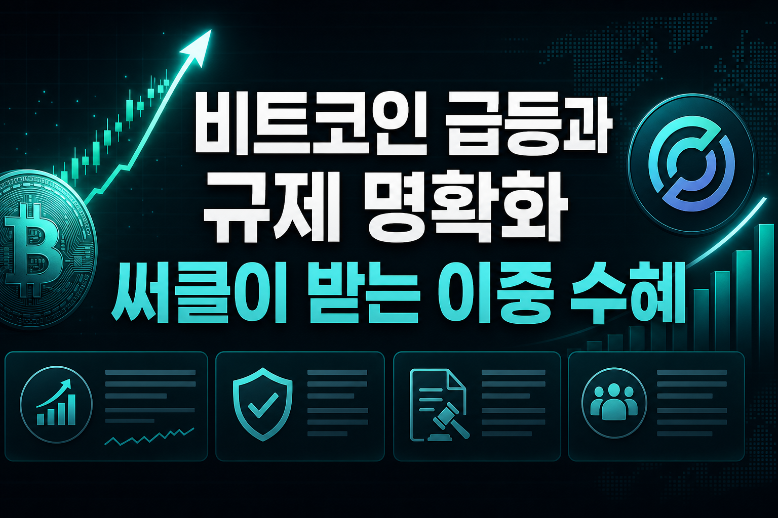 비트코인 급등과 규제 명확화, 써클이 받는 이중 수혜