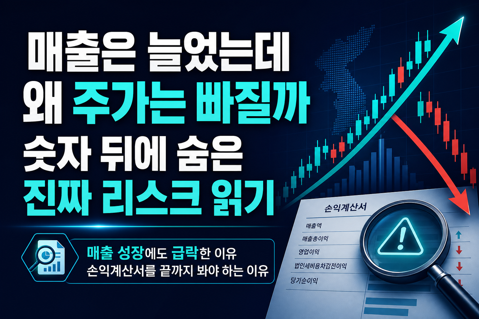 매출은 늘었는데 왜 주가는 빠질까, 숫자 뒤에 숨은 진짜 리스크 읽기