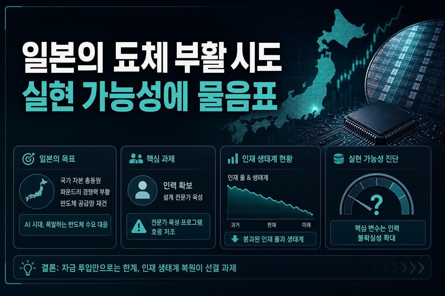 일본의 反도체 부활 시도, 실현 가능성에 물음표