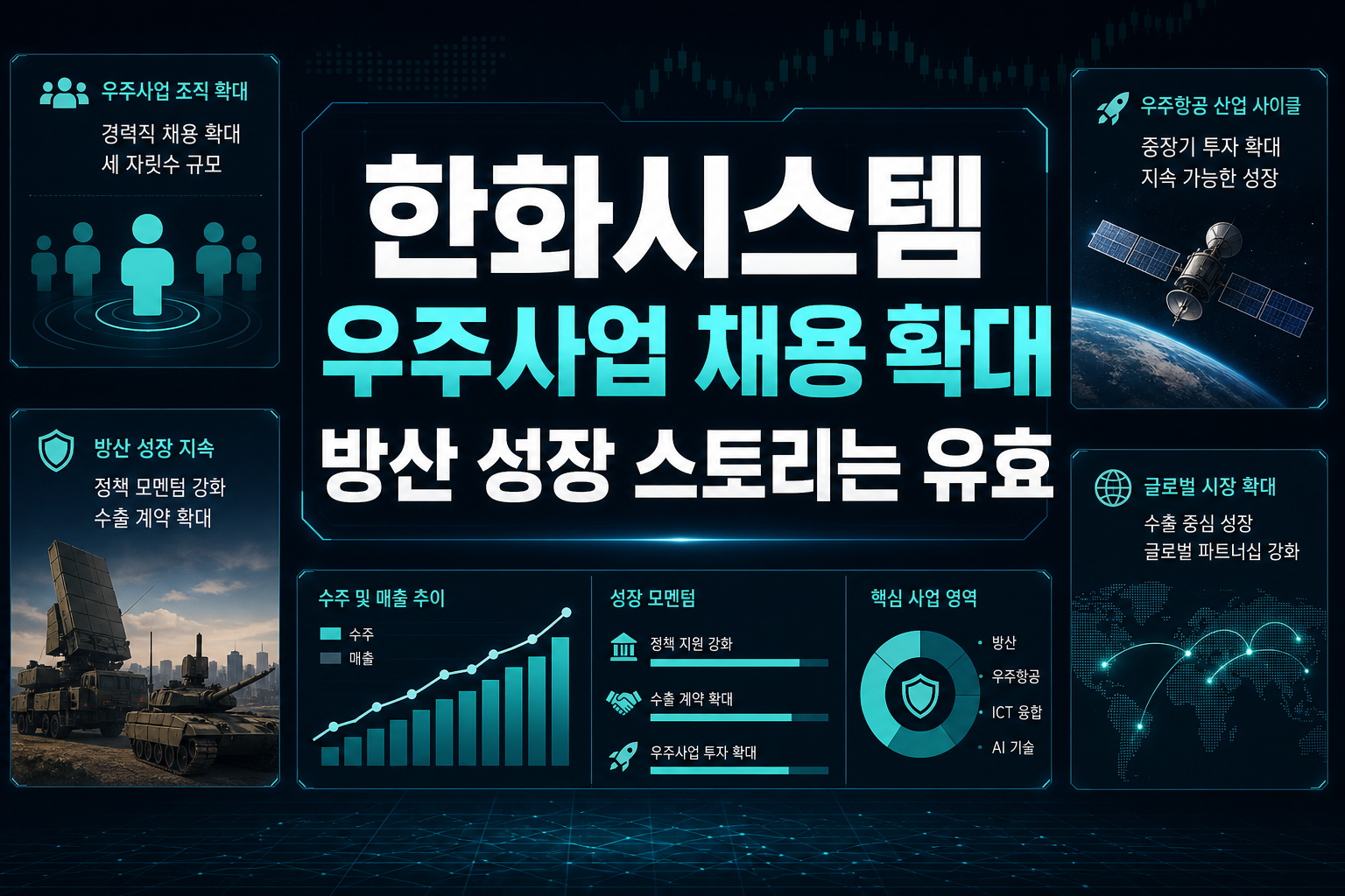 한화시스템 우주사업 채용 확대, 방산 성장 스토리는 유효