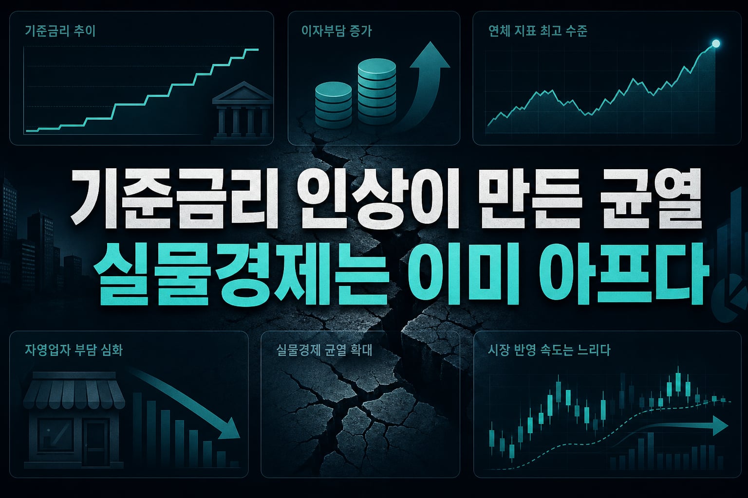 기준금리 인상이 만든 균열, 실물경제는 이미 아프다
