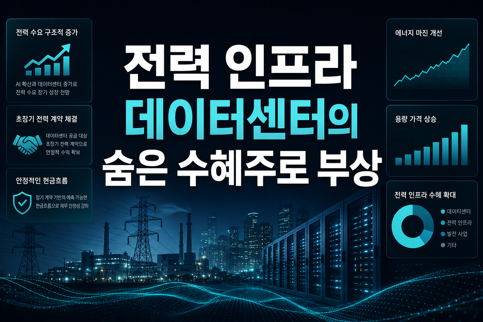 전력 인프라, AI 데이터센터의 숨은 수혜주로 부상