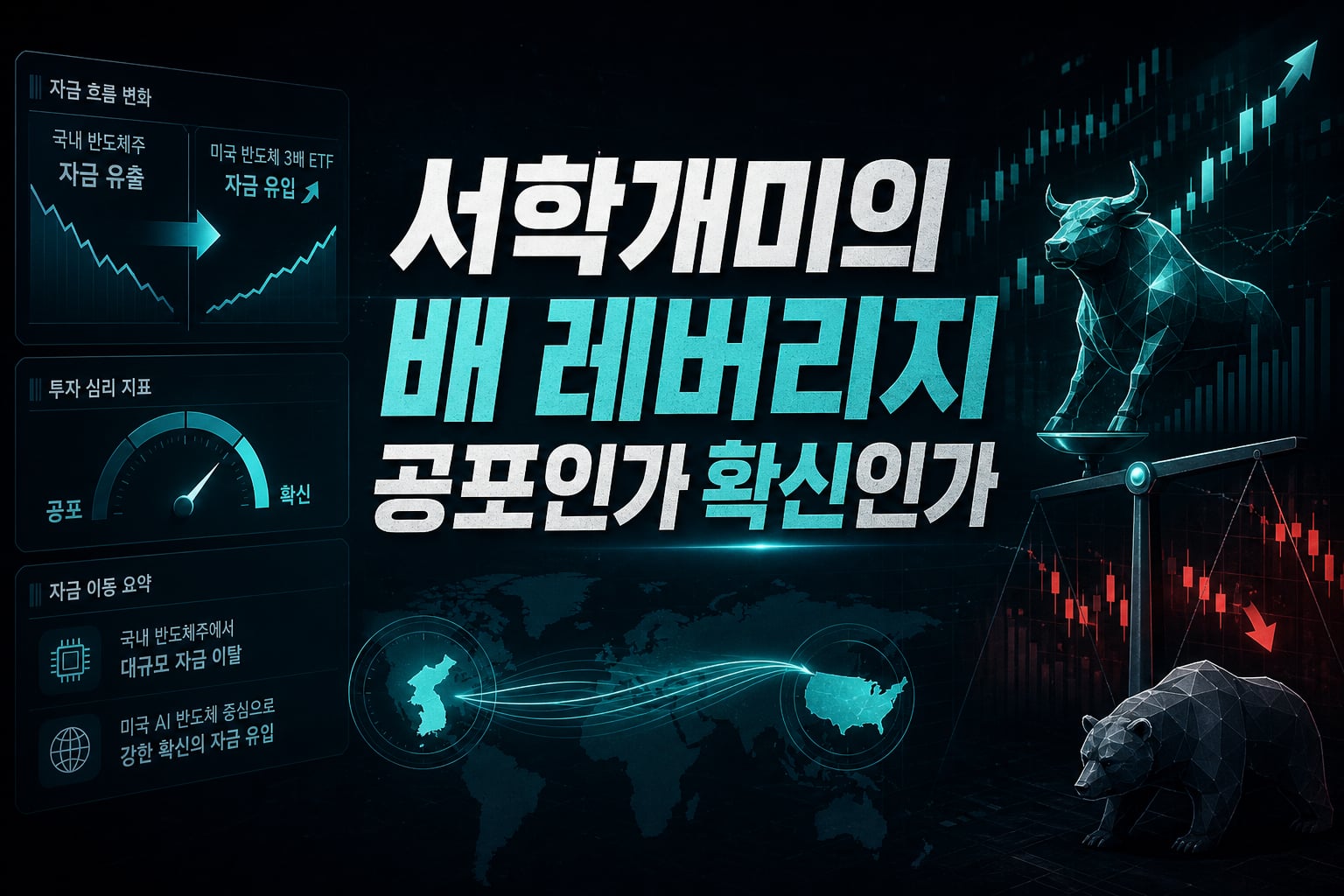 서학개미의 3배 레버리지, 공포인가 확신인가
