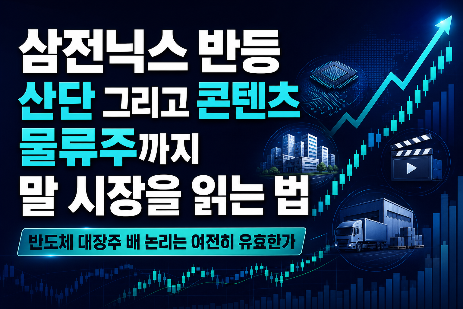 삼전닉스 반등, RE100 산단, 그리고 콘텐츠·물류주까지…8월 말 시장을 읽는 법