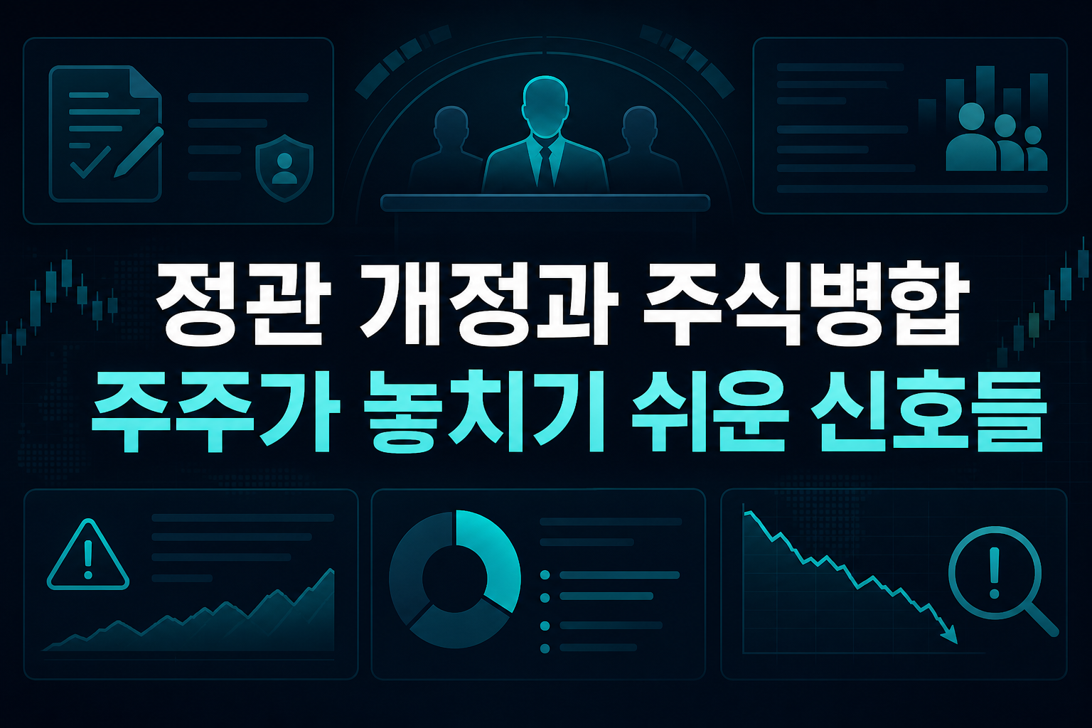 정관 개정과 주식병합, 주주가 놓치기 쉬운 신호들