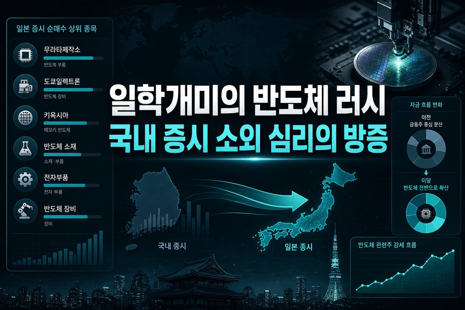 일학개미의 반도체 러시, 국내 증시 소외 심리의 방증