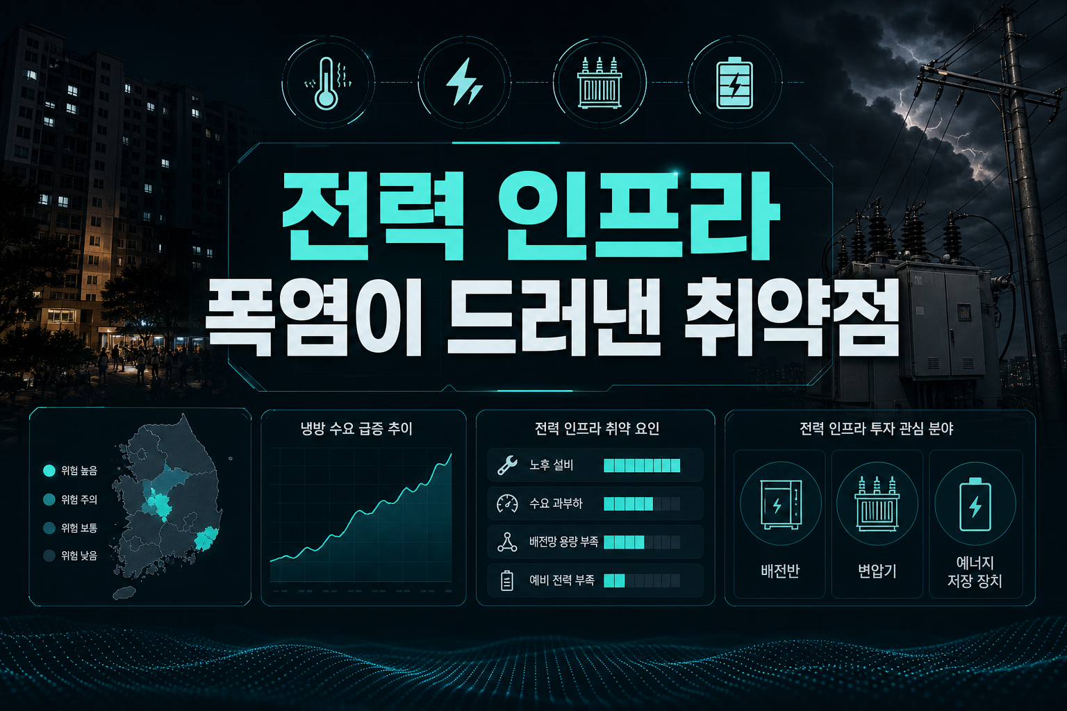 전력 인프라, 폭염이 드러낸 취약점