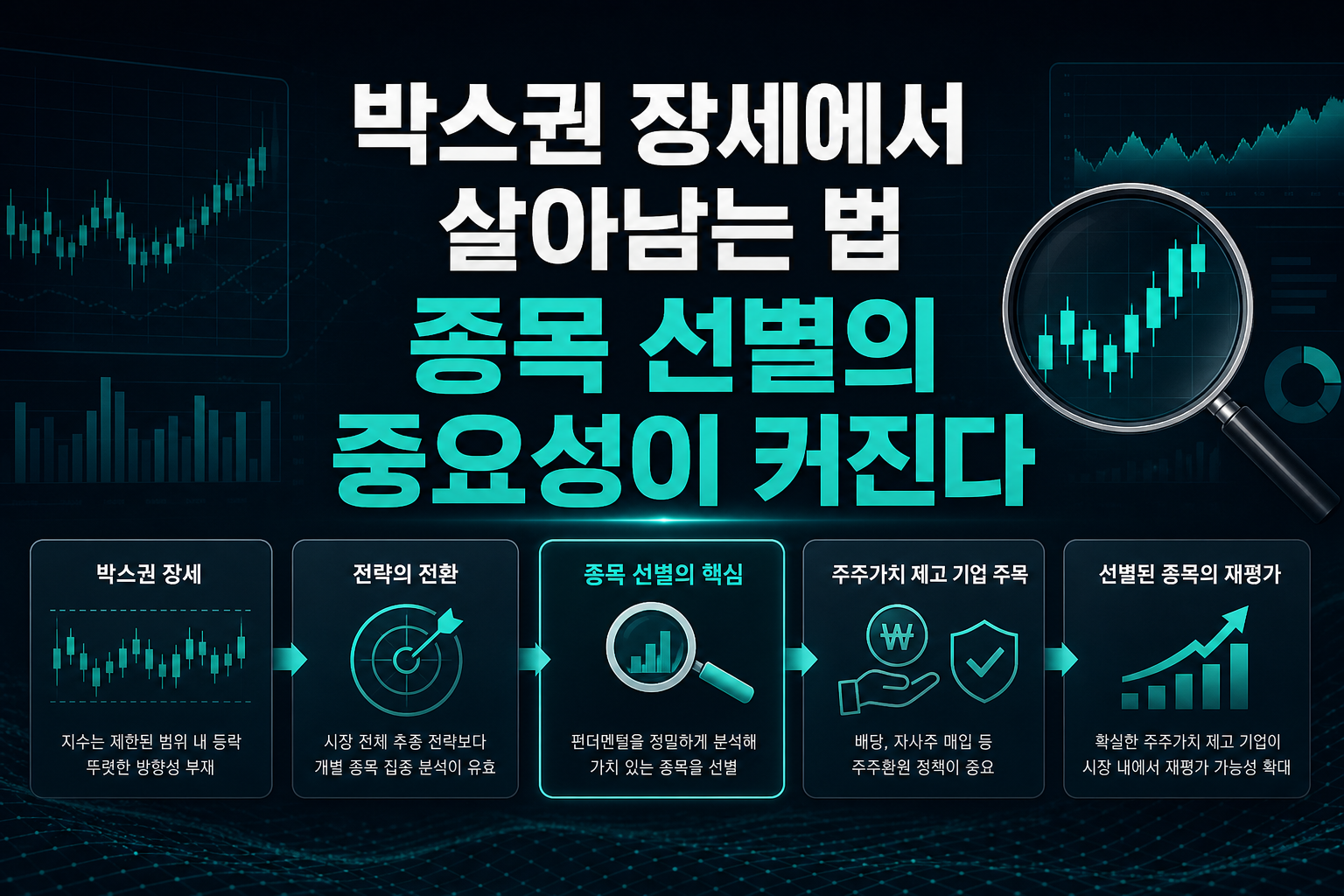 박스권 장세에서 살아남는 법, 종목 선별의 중요성이 커진다