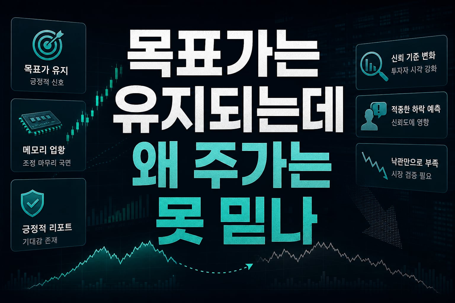 목표가는 유지되는데 왜 주가는 못 믿나