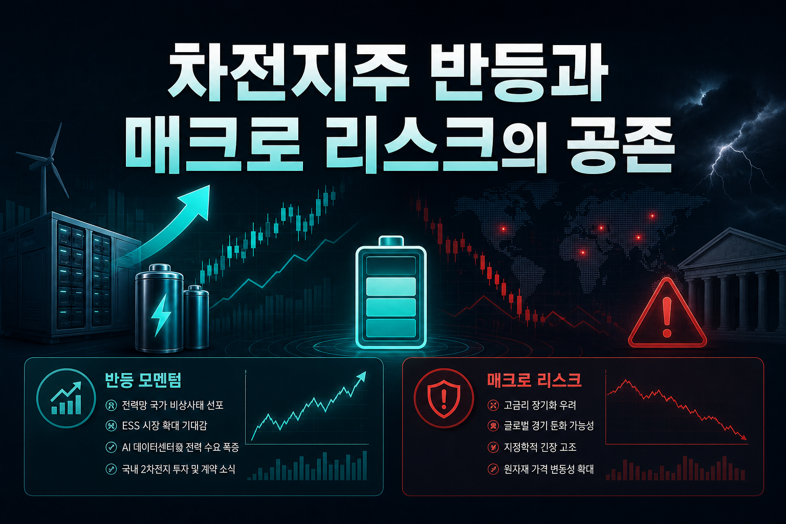 2차전지주 반등과 매크로 리스크의 공존