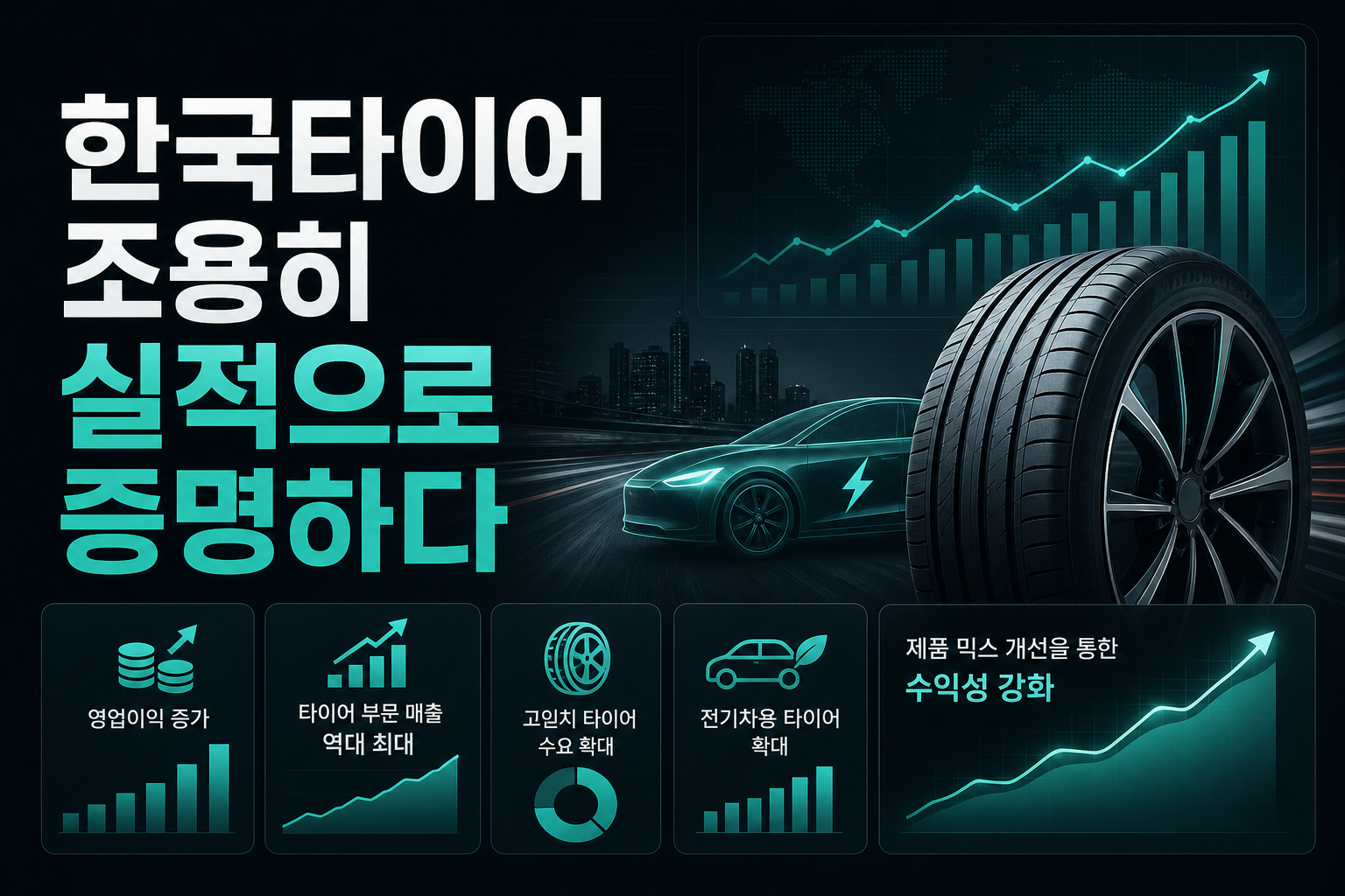 한국타이어, 조용히 실적으로 증명하다