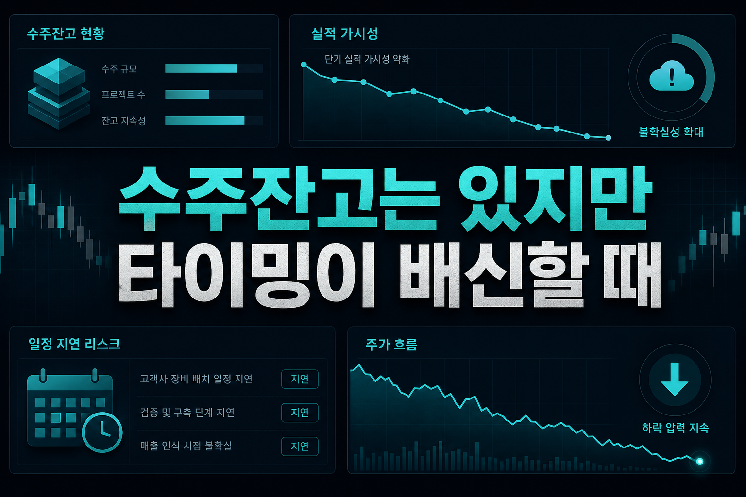 수주잔고는 있지만, 타이밍이 배신할 때