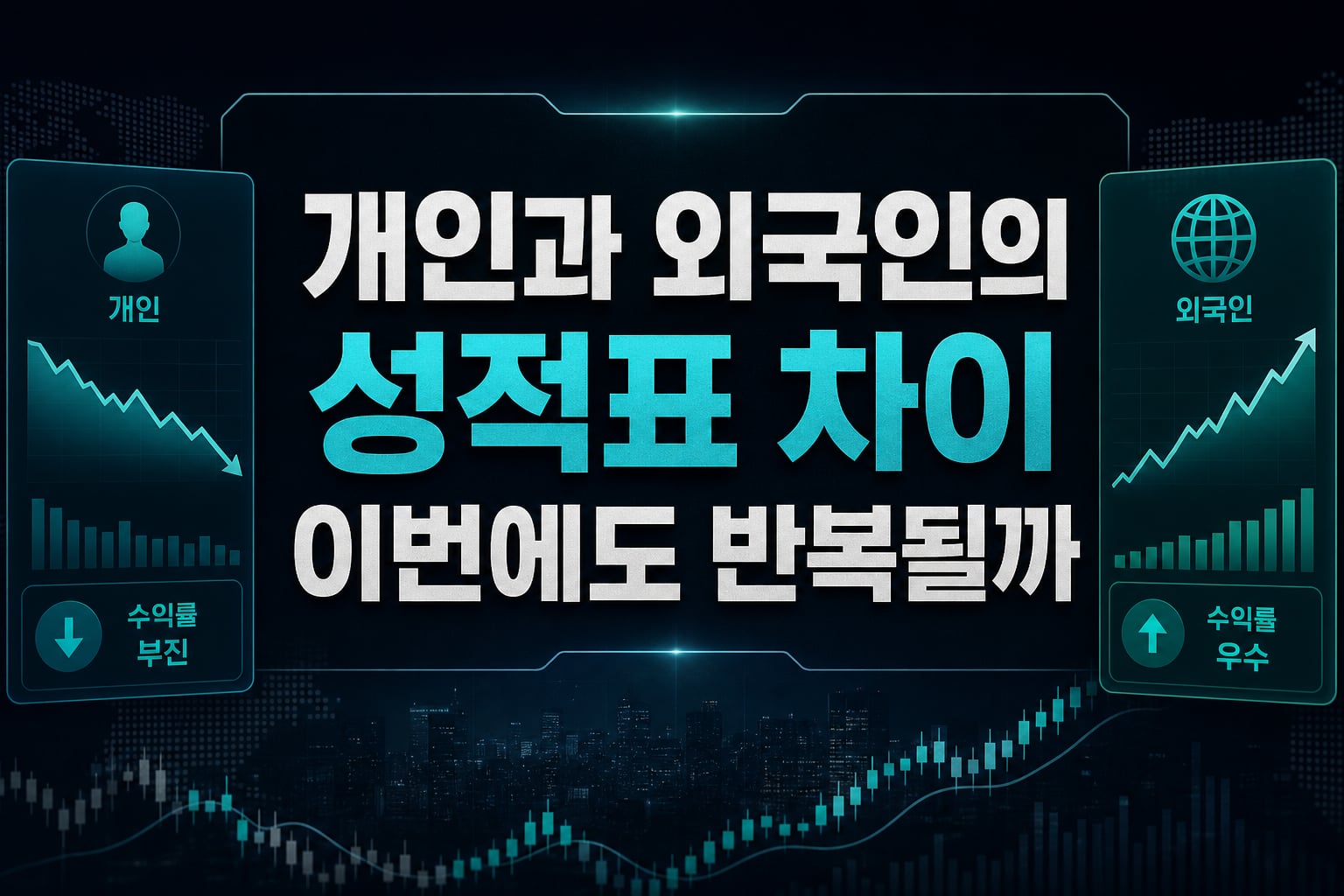 개인과 외국인의 성적표 차이, 이번에도 반복될까