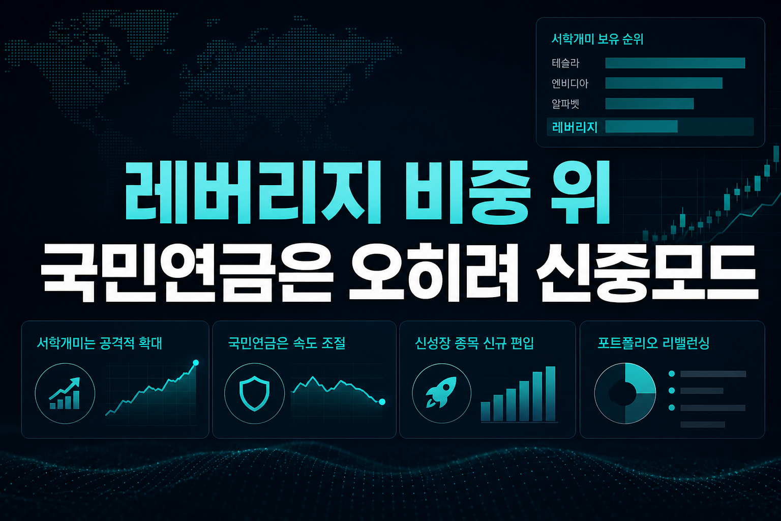레버리지 비중 4위, 국민연금은 오히려 신중모드