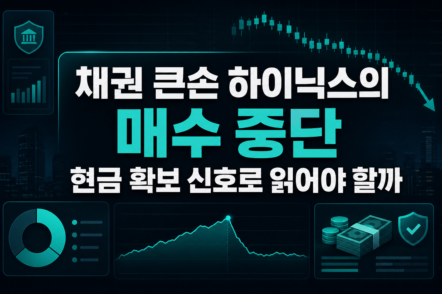 채권 큰손 SK하이닉스의 매수 중단, 현금 확보 신호로 읽어야 할까