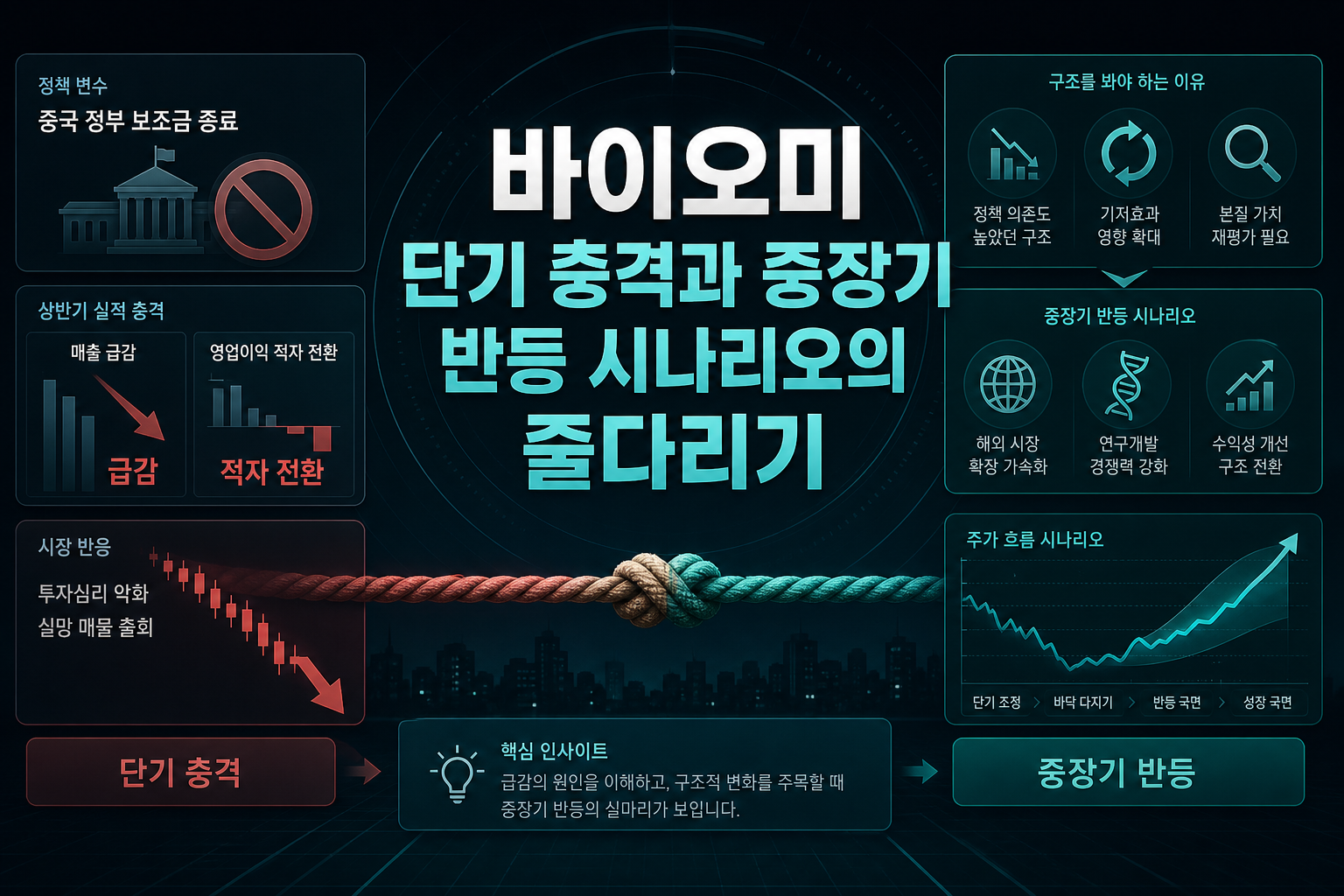 바이오미, 단기 충격과 중장기 반등 시나리오의 줄다리기