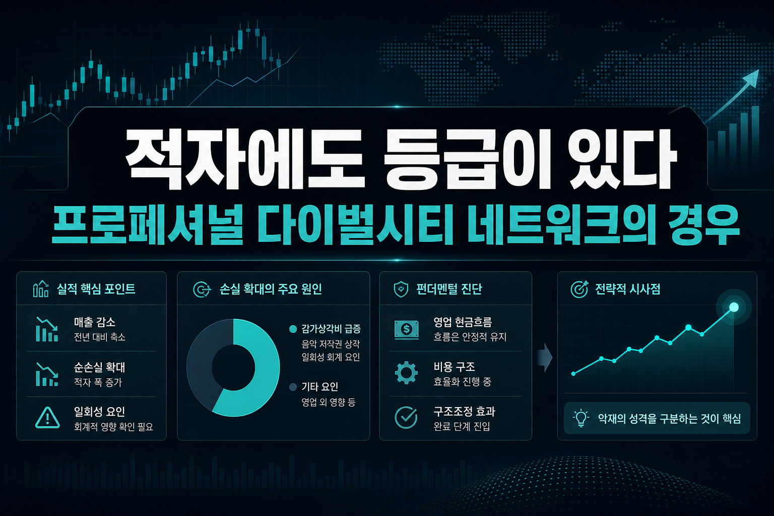 적자에도 등급이 있다, 프로페셔널 다이벌시티 네트워크의 경우