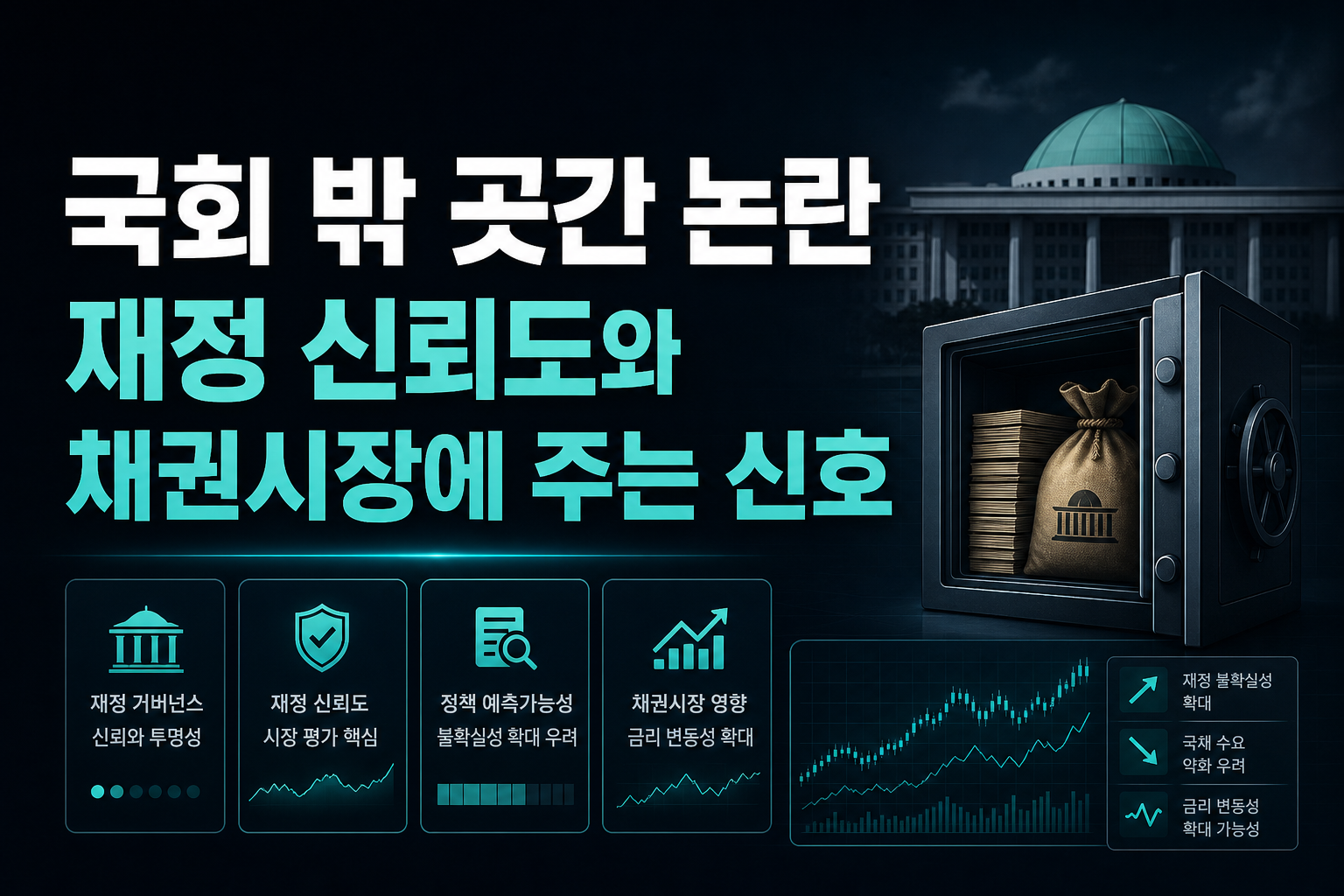 '국회 밖 곳간' 논란, 재정 신뢰도와 채권시장에 주는 신호