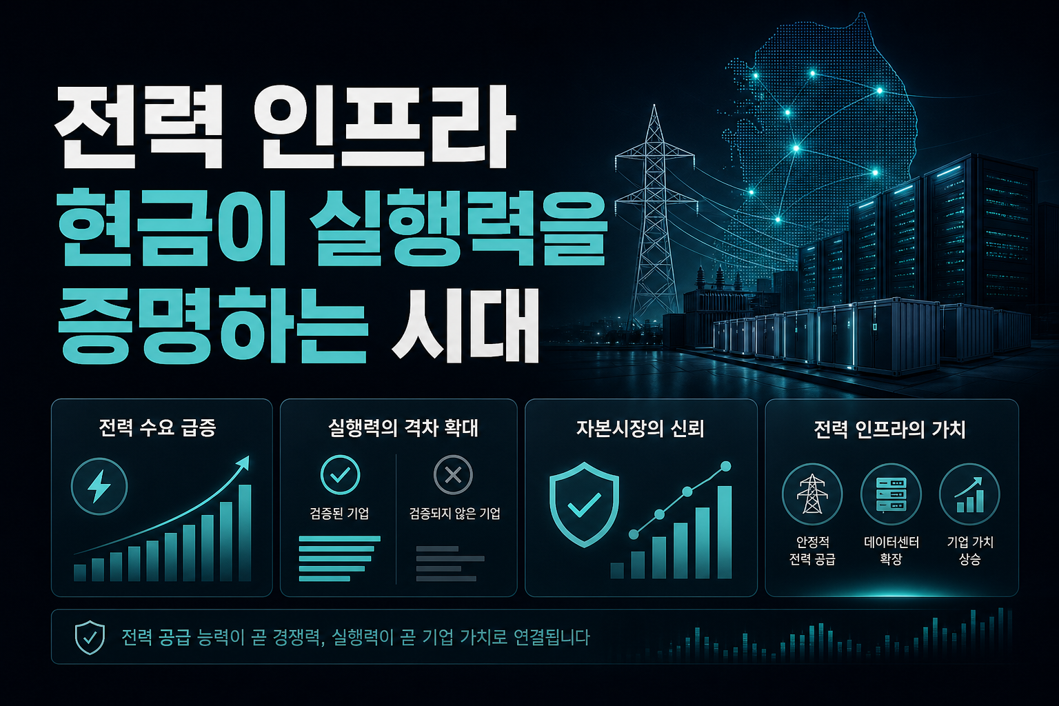 AI 전력 인프라, 현금이 실행력을 증명하는 시대