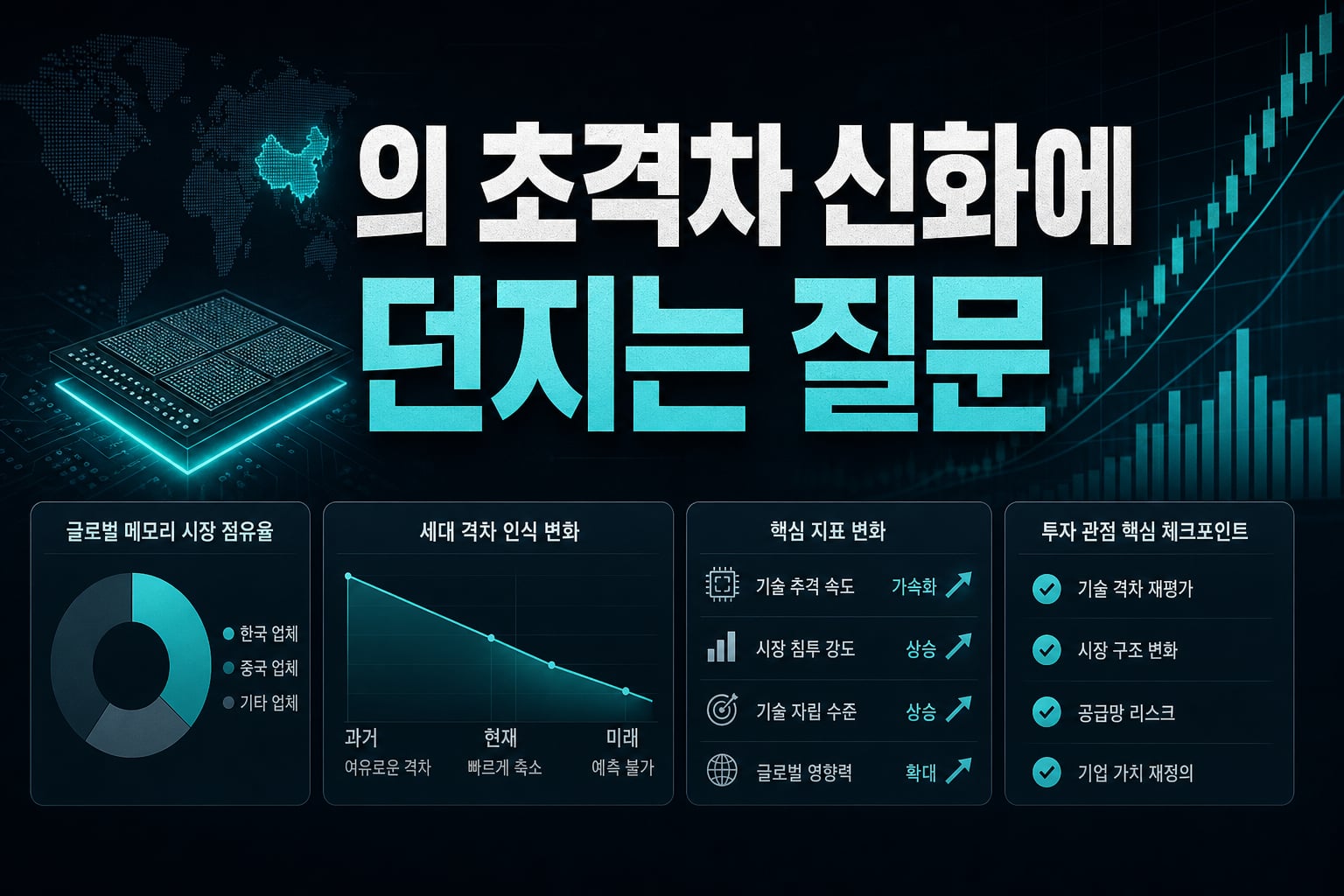 CXMT의 LPDDR6, 초격차 신화에 던지는 질문