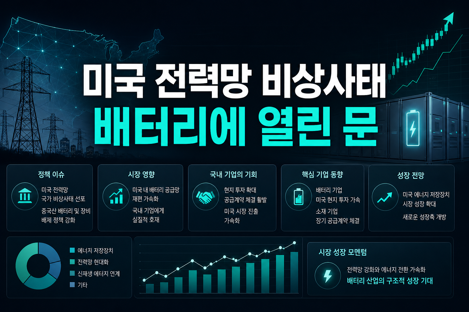 미국 전력망 비상사태, K배터리에 열린 문