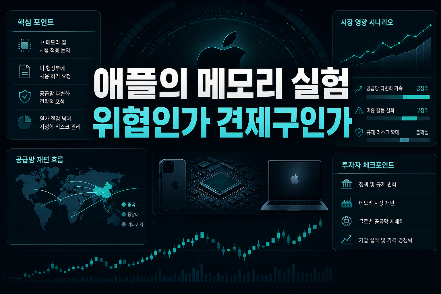애플의 中 메모리 실험, 위협인가 견제구인가
