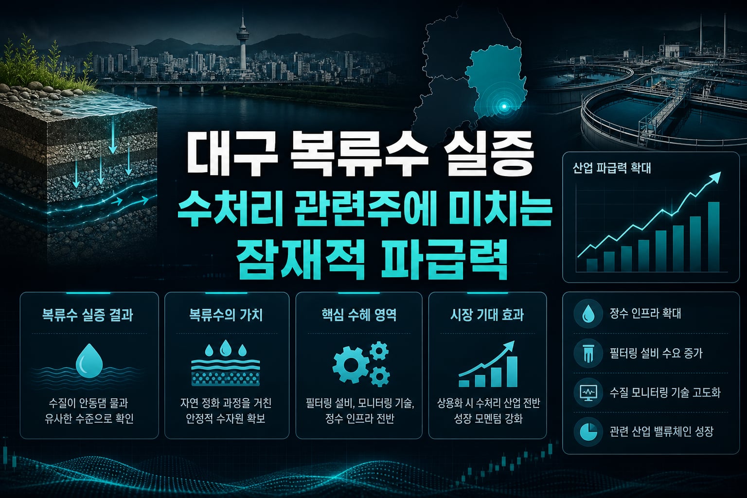 대구 복류수 실증, 수처리 관련주에 미치는 잠재적 파급력