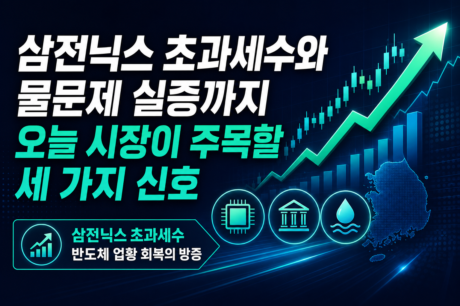 삼전닉스 초과세수와 물문제 실증까지, 오늘 시장이 주목할 세 가지 신호