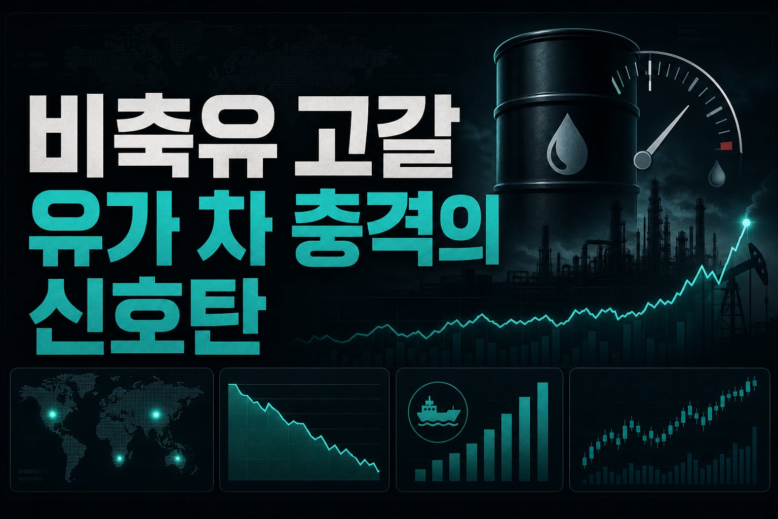 비축유 고갈, 유가 2차 충격의 신호탄