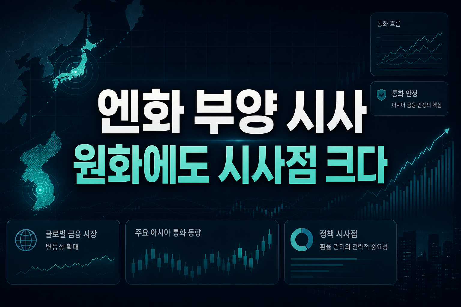 엔화 부양 시사, 원화에도 시사점 크다