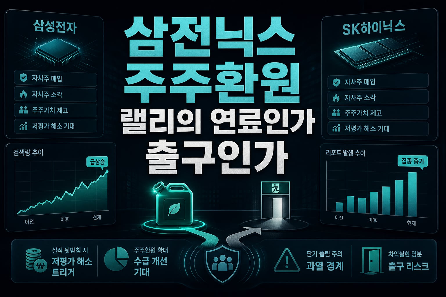 삼전닉스 주주환원, 랠리의 연료인가 출구인가