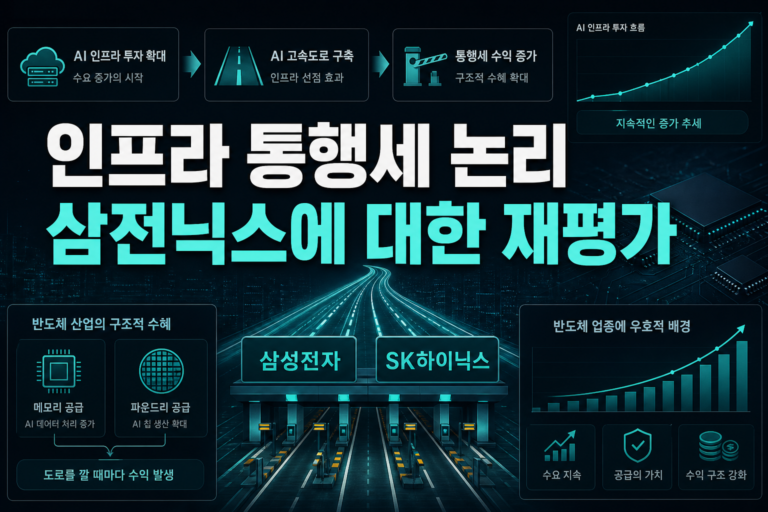 AI 인프라 통행세 논리, 삼전닉스에 대한 재평가