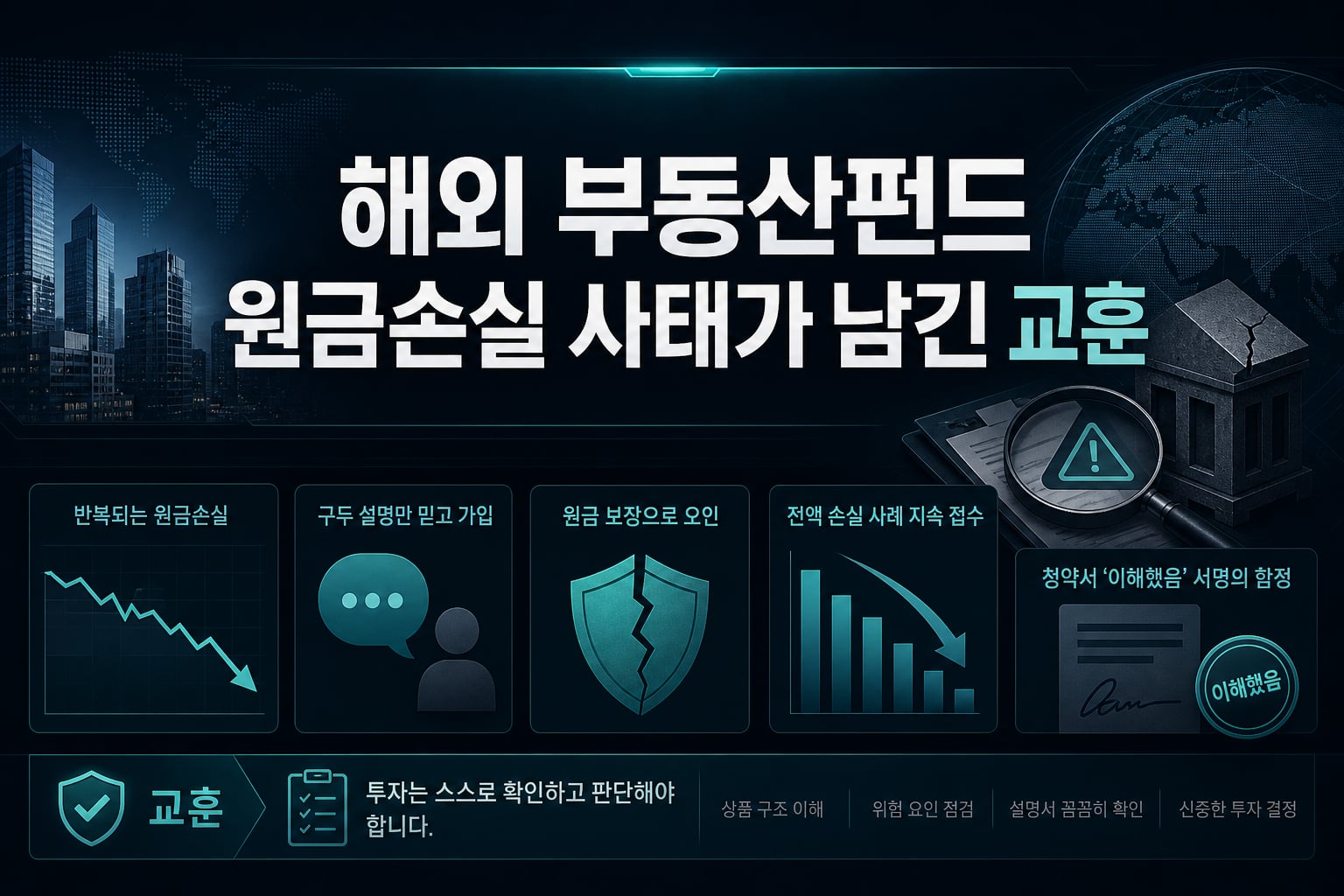 해외 부동산펀드 원금손실 사태가 남긴 교훈