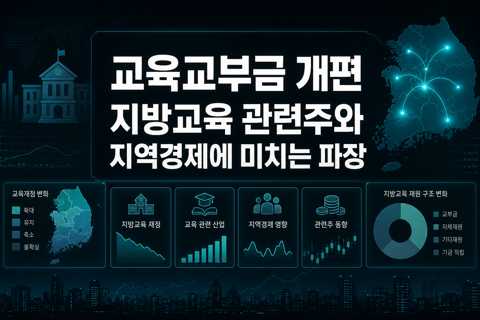 교육교부금 개편, 지방교육 관련주와 지역경제에 미치는 파장