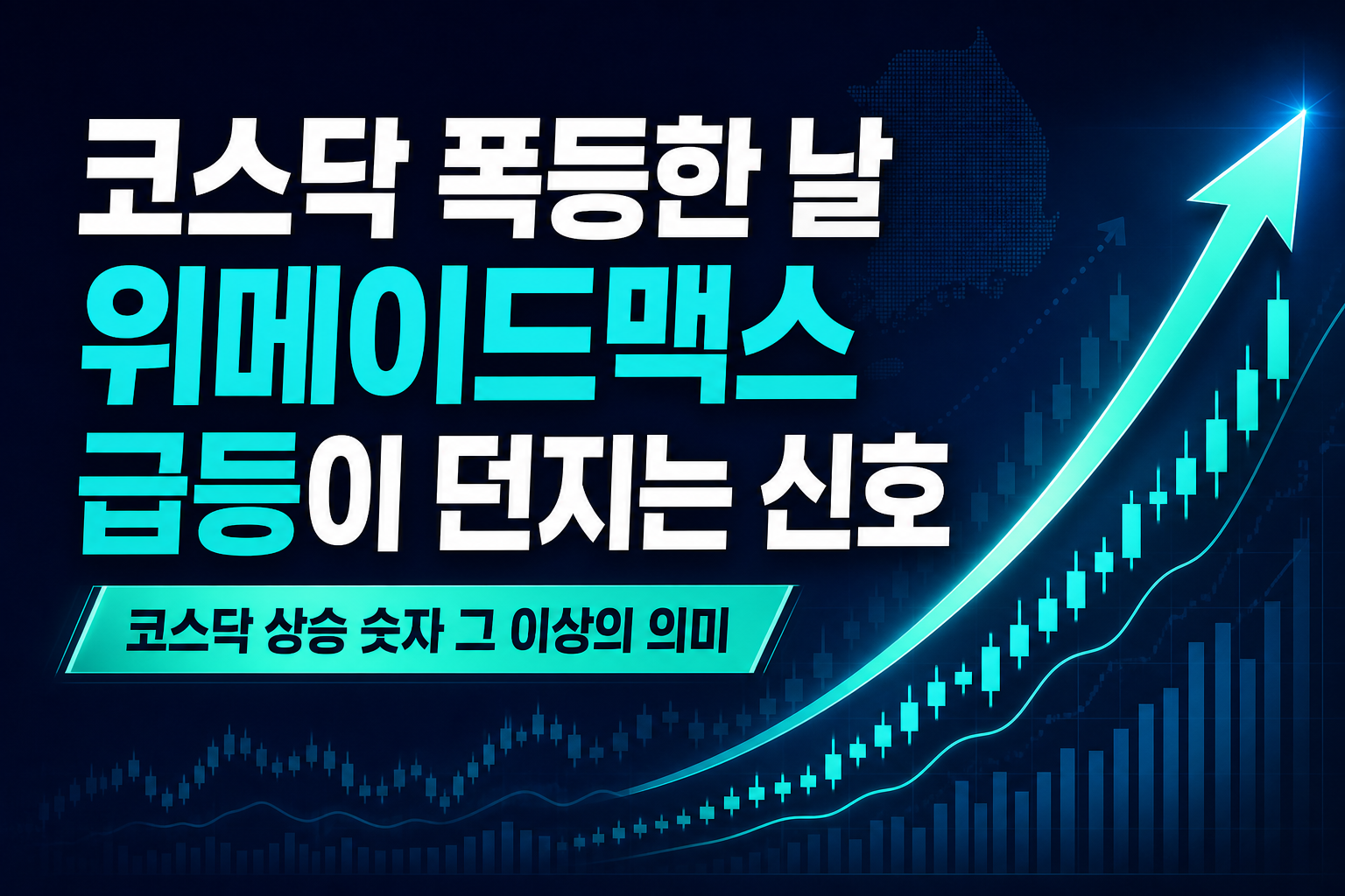 코스닥 6.97% 폭등한 날, 위메이드맥스 급등이 던지는 신호