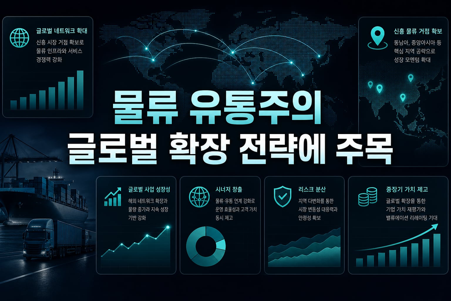 물류·유통주의 글로벌 확장 전략에 주목