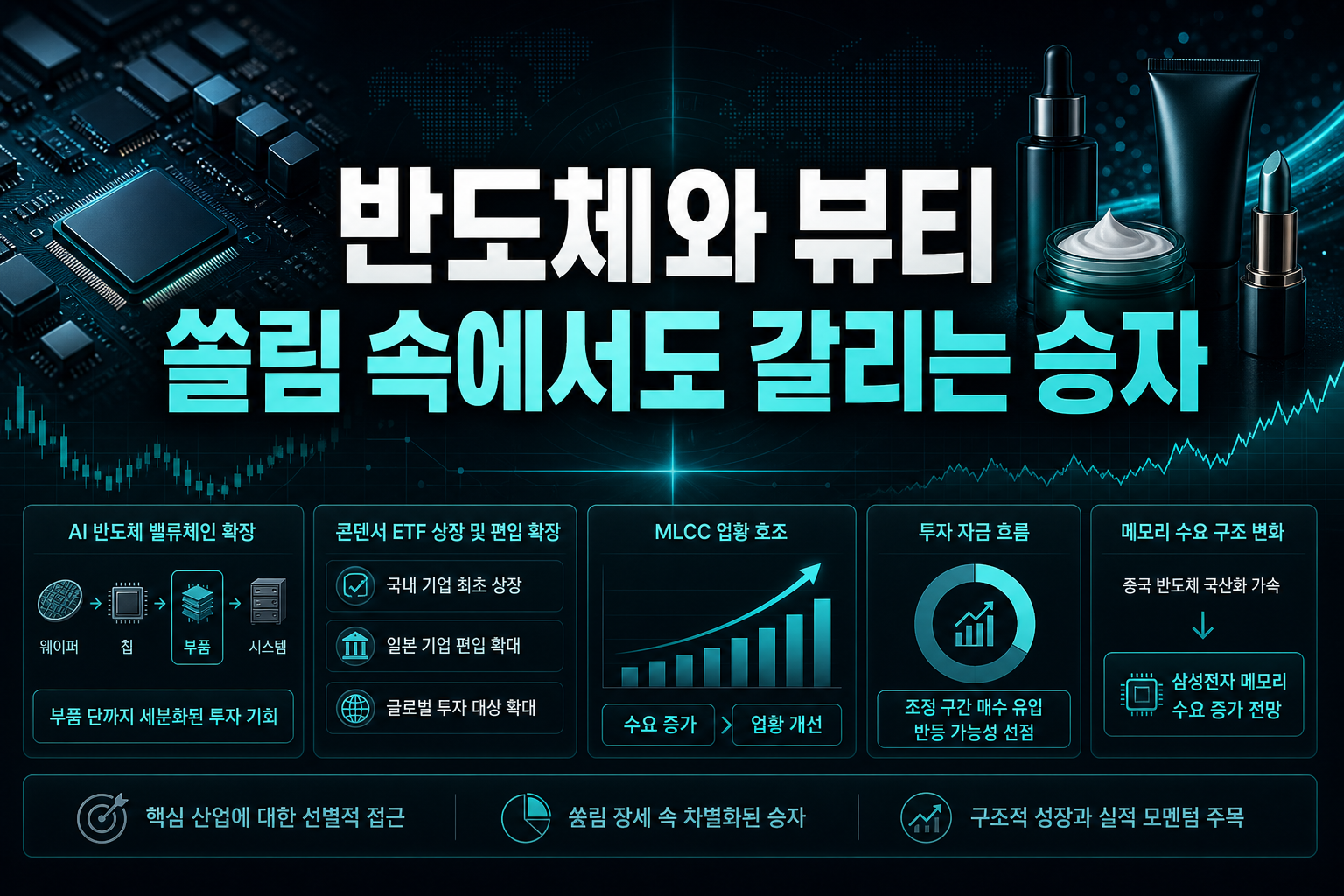 AI 반도체와 K뷰티, 쏠림 속에서도 갈리는 승자