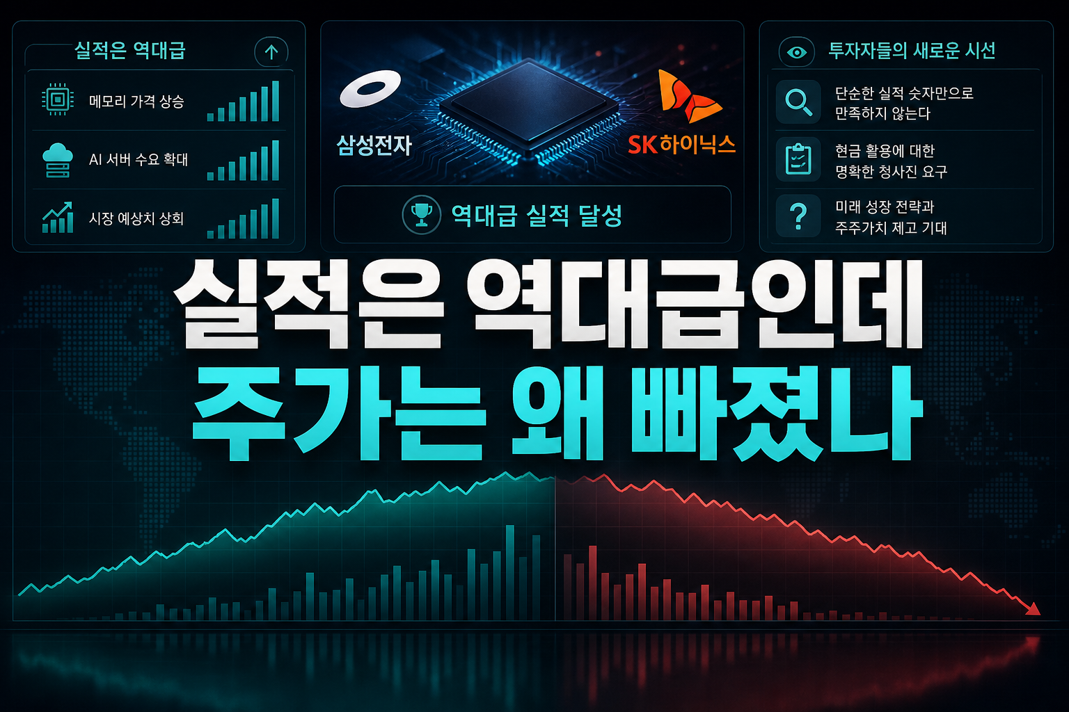실적은 역대급인데 주가는 왜 빠졌나