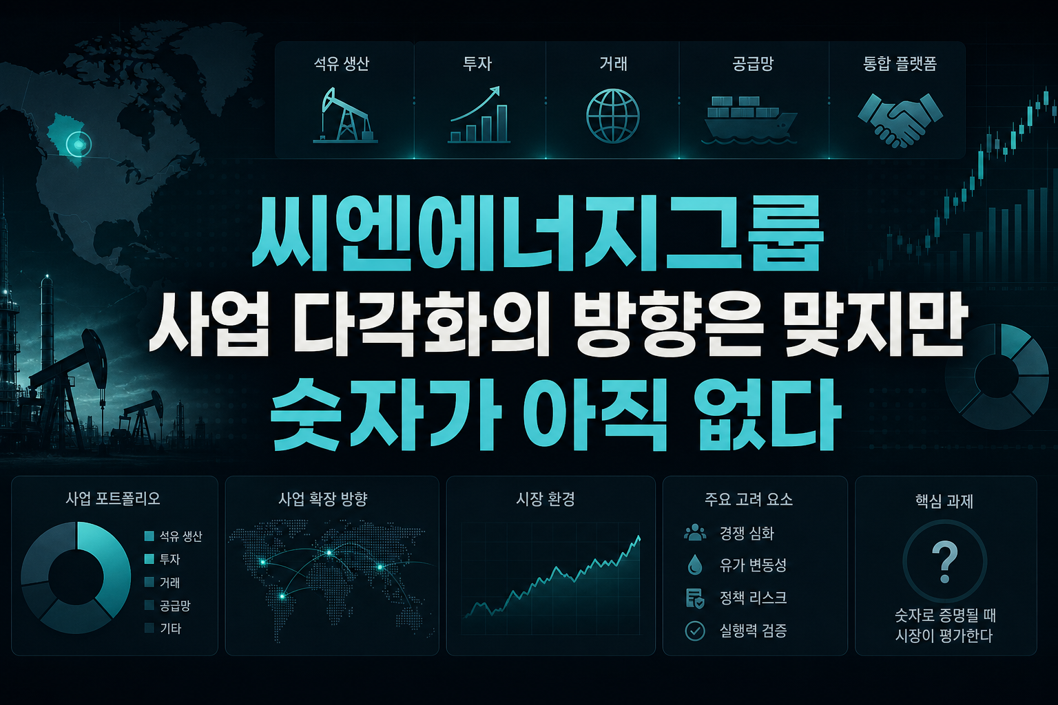 씨엔에너지그룹, 사업 다각화의 방향은 맞지만 숫자가 아직 없다