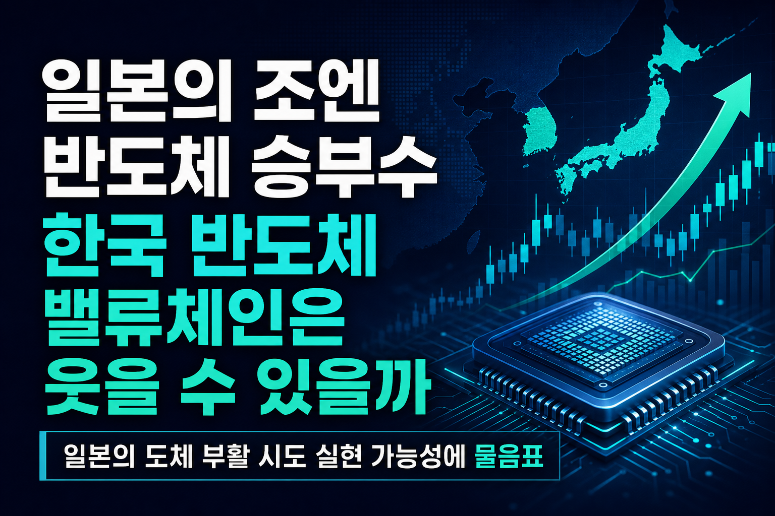 일본의 68조엔 반도체 승부수, 한국 반도체 밸류체인은 웃을 수 있을까