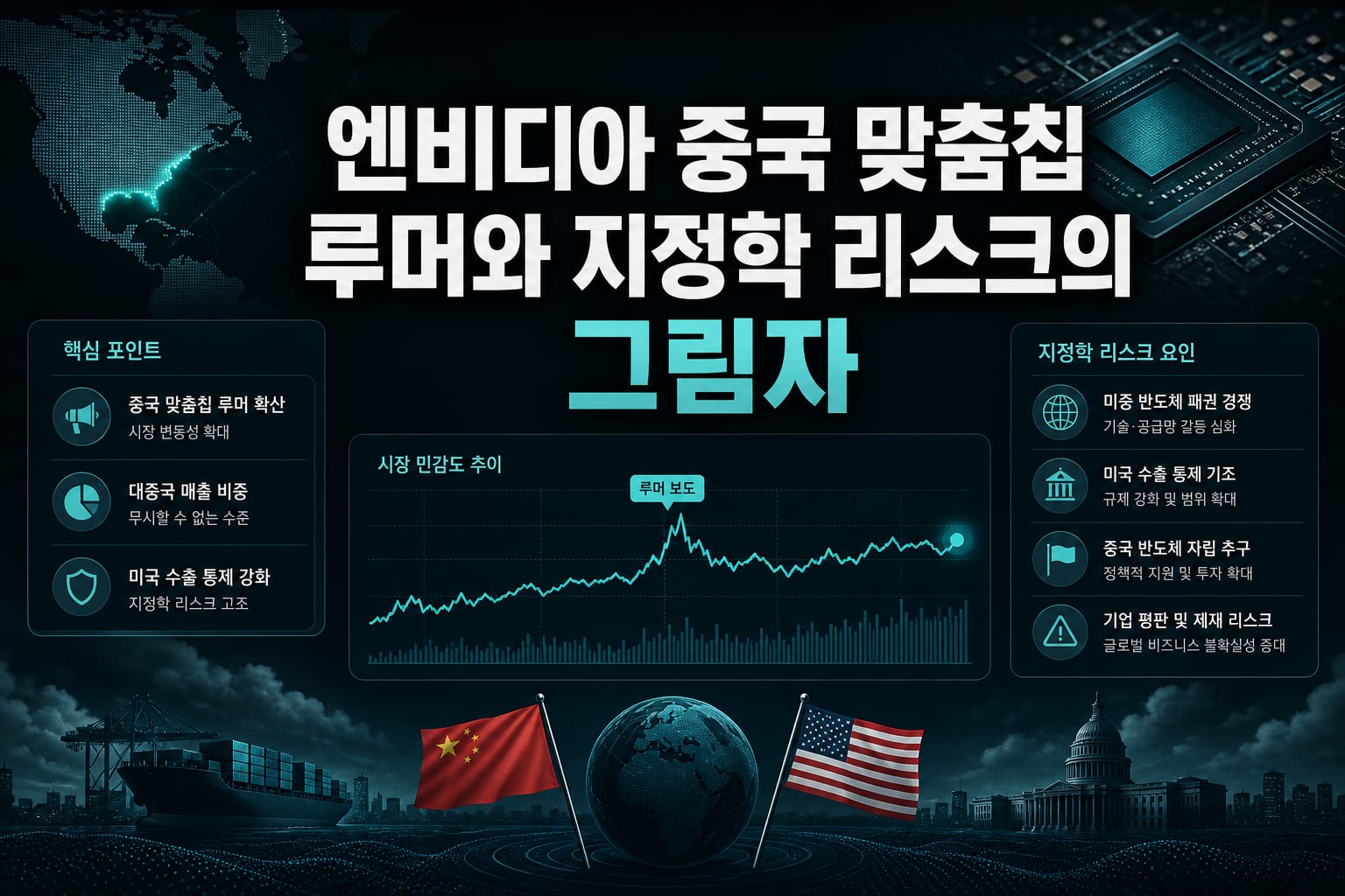 엔비디아 중국 맞춤칩 루머와 지정학 리스크의 그림자