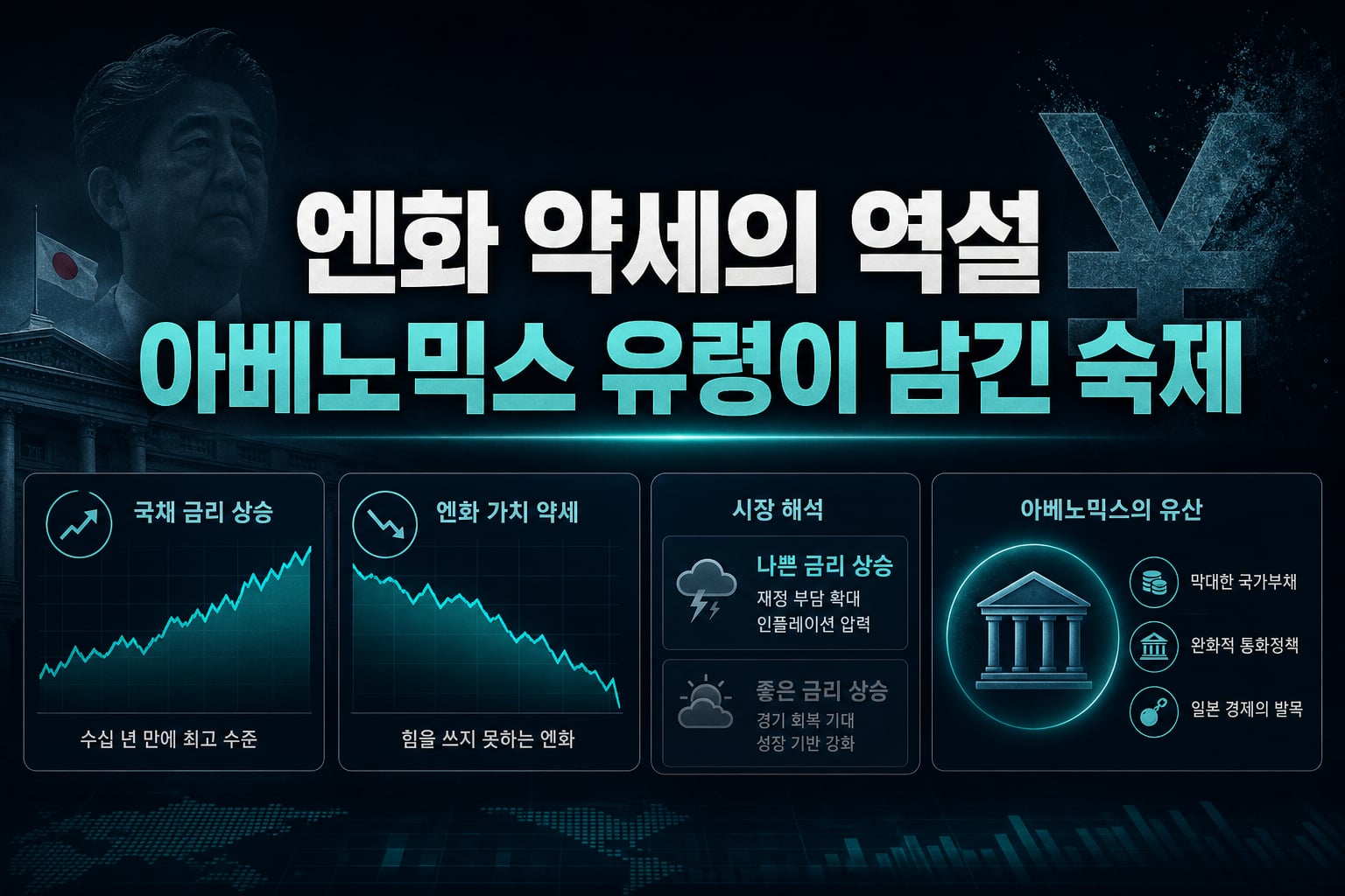 엔화 약세의 역설, 아베노믹스 유령이 남긴 숙제